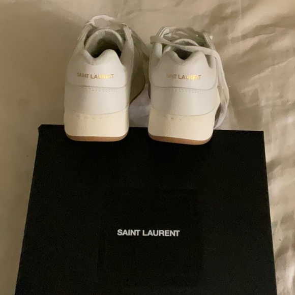 Unused white Saint Laurent loafers - Picture 1 of 8